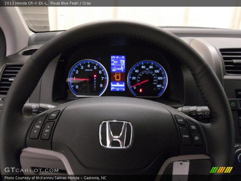 Royal Blue Pearl / Gray 2011 Honda CR-V EX-L