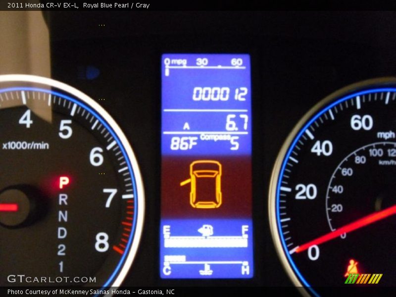 Royal Blue Pearl / Gray 2011 Honda CR-V EX-L