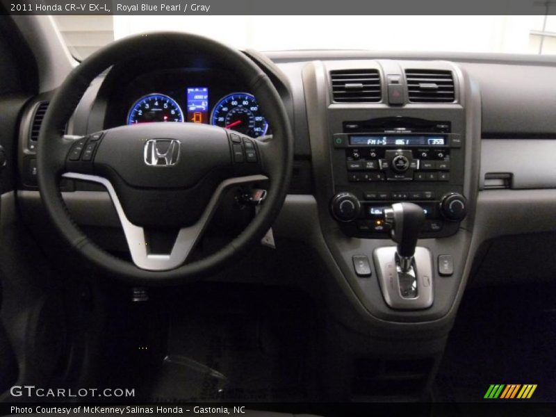 Royal Blue Pearl / Gray 2011 Honda CR-V EX-L
