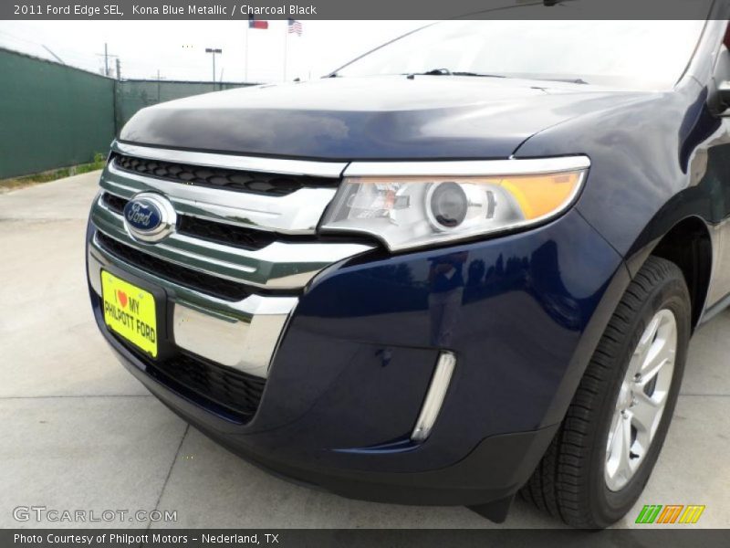 Kona Blue Metallic / Charcoal Black 2011 Ford Edge SEL
