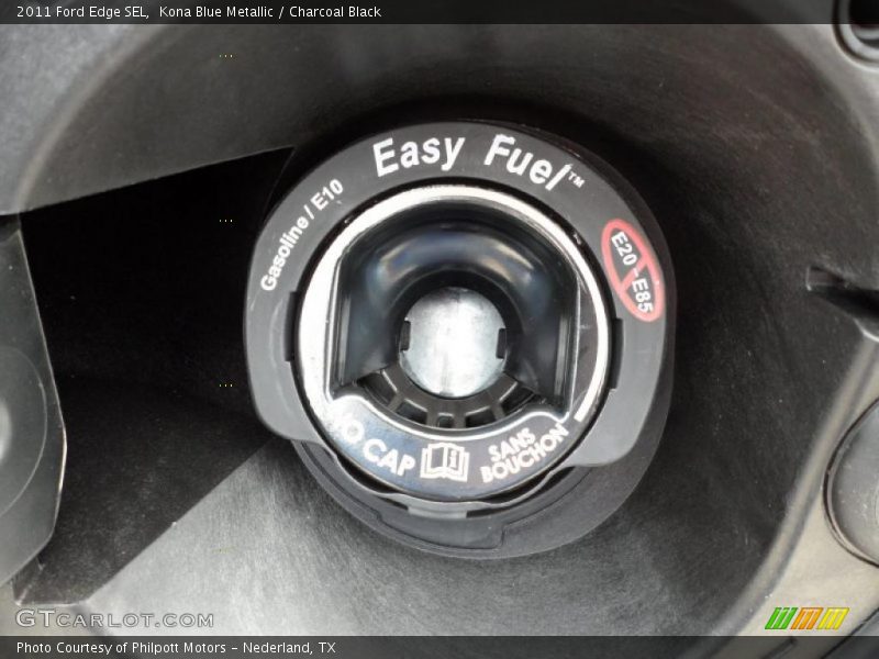 Kona Blue Metallic / Charcoal Black 2011 Ford Edge SEL