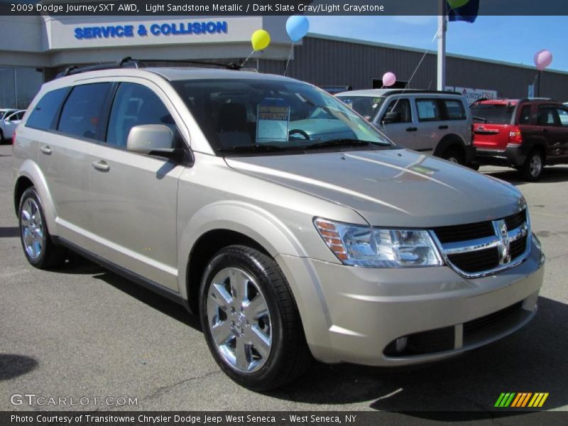 Light Sandstone Metallic / Dark Slate Gray/Light Graystone 2009 Dodge Journey SXT AWD