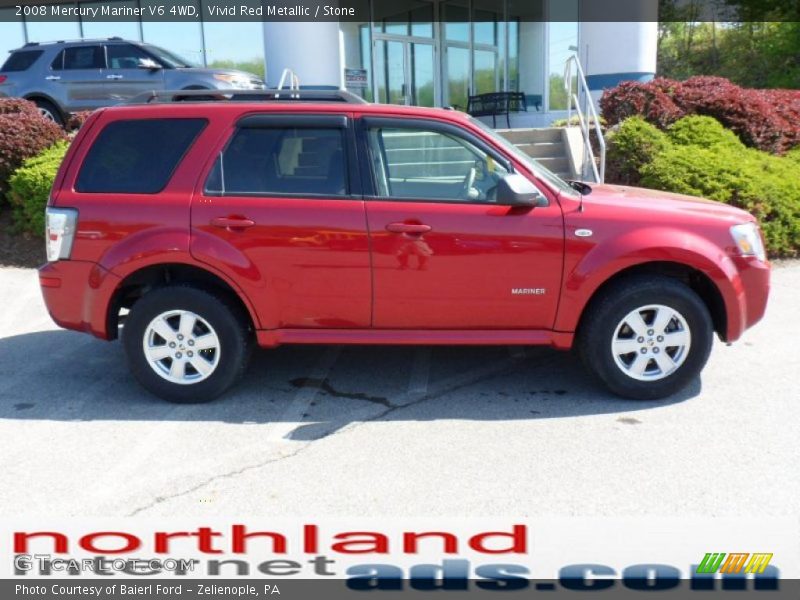 Vivid Red Metallic / Stone 2008 Mercury Mariner V6 4WD