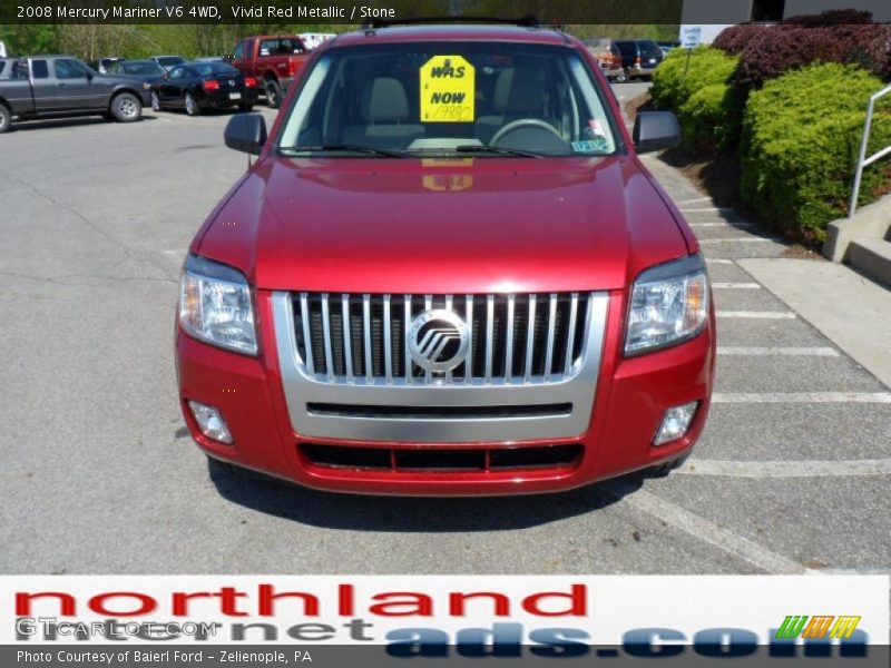 Vivid Red Metallic / Stone 2008 Mercury Mariner V6 4WD