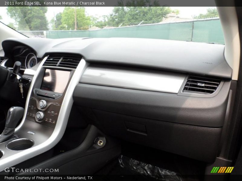 Kona Blue Metallic / Charcoal Black 2011 Ford Edge SEL