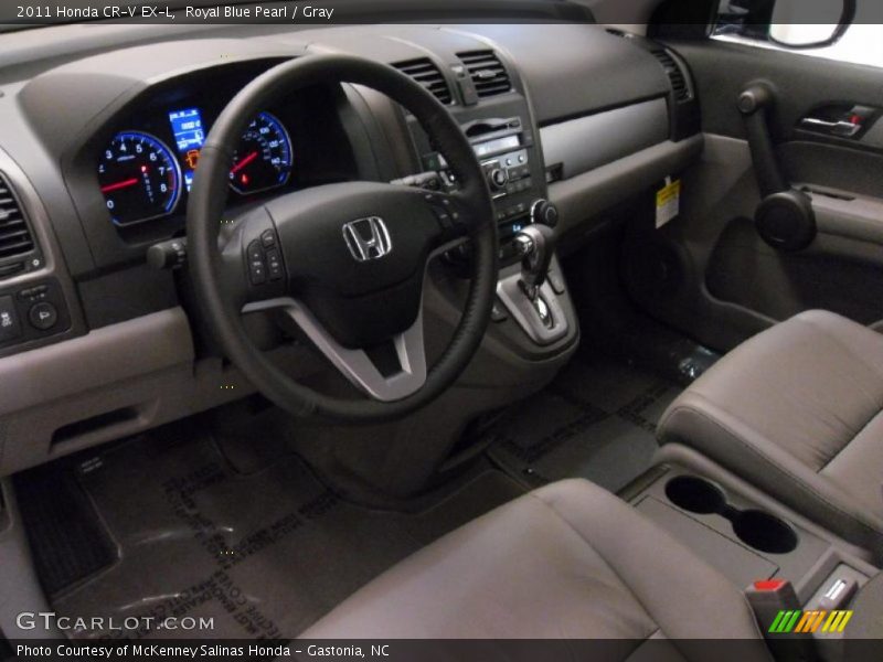 Royal Blue Pearl / Gray 2011 Honda CR-V EX-L