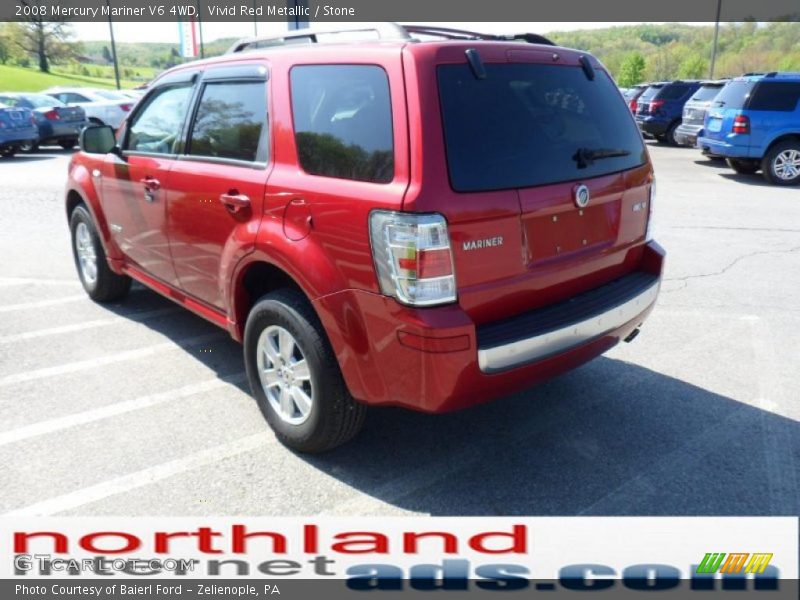 Vivid Red Metallic / Stone 2008 Mercury Mariner V6 4WD