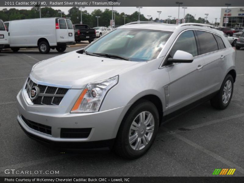 Radiant Silver Metallic / Titanium/Ebony 2011 Cadillac SRX FWD