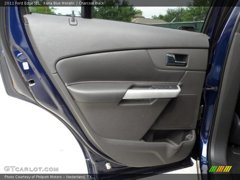 Kona Blue Metallic / Charcoal Black 2011 Ford Edge SEL
