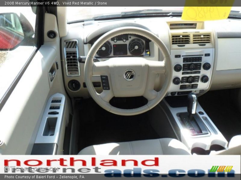 Vivid Red Metallic / Stone 2008 Mercury Mariner V6 4WD