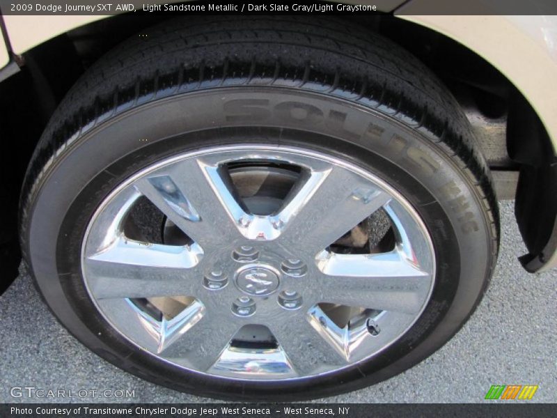 Light Sandstone Metallic / Dark Slate Gray/Light Graystone 2009 Dodge Journey SXT AWD