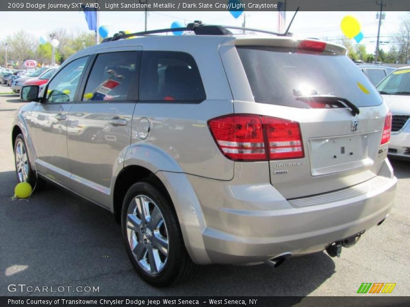 Light Sandstone Metallic / Dark Slate Gray/Light Graystone 2009 Dodge Journey SXT AWD