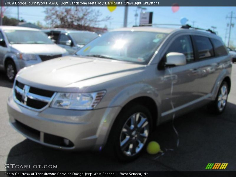 Light Sandstone Metallic / Dark Slate Gray/Light Graystone 2009 Dodge Journey SXT AWD