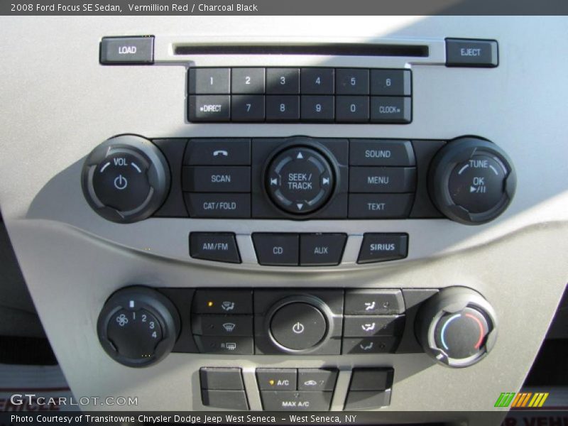Vermillion Red / Charcoal Black 2008 Ford Focus SE Sedan