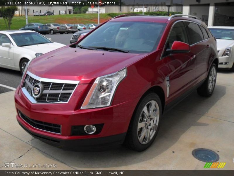 Crystal Red Tintcoat / Shale/Brownstone 2011 Cadillac SRX FWD
