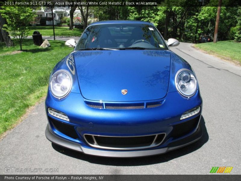 Aqua Blue Metallic/White Gold Metallic / Black w/Alcantara 2011 Porsche 911 GT3 RS