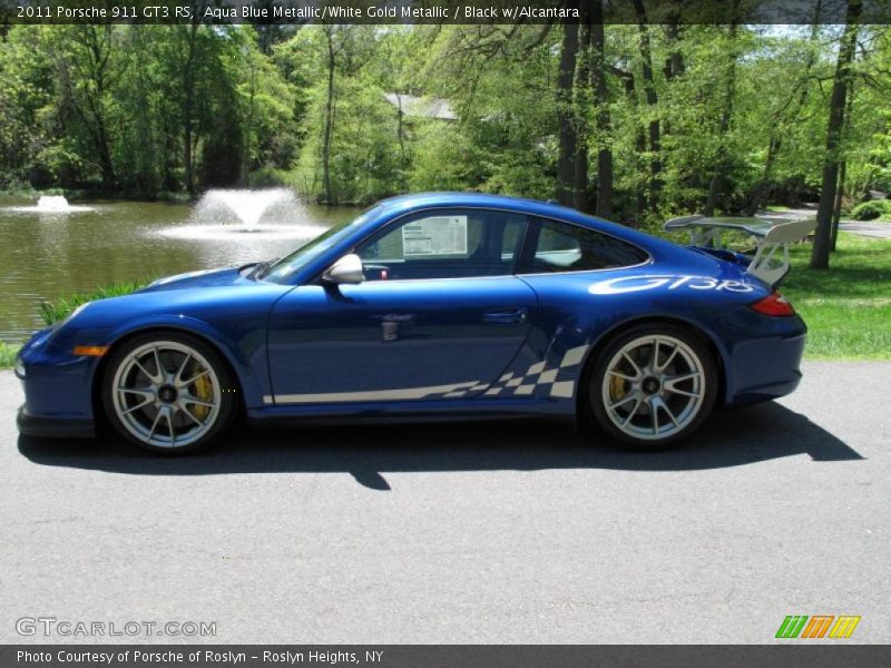 Aqua Blue Metallic/White Gold Metallic / Black w/Alcantara 2011 Porsche 911 GT3 RS
