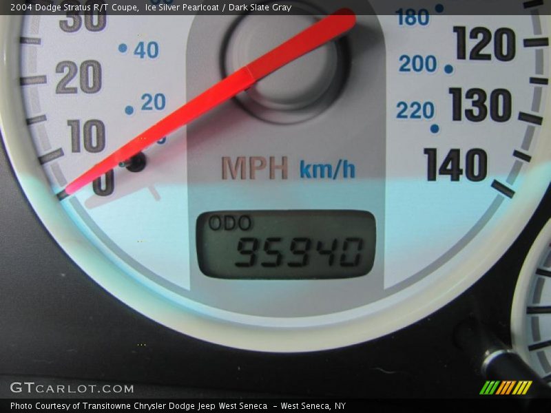 Ice Silver Pearlcoat / Dark Slate Gray 2004 Dodge Stratus R/T Coupe