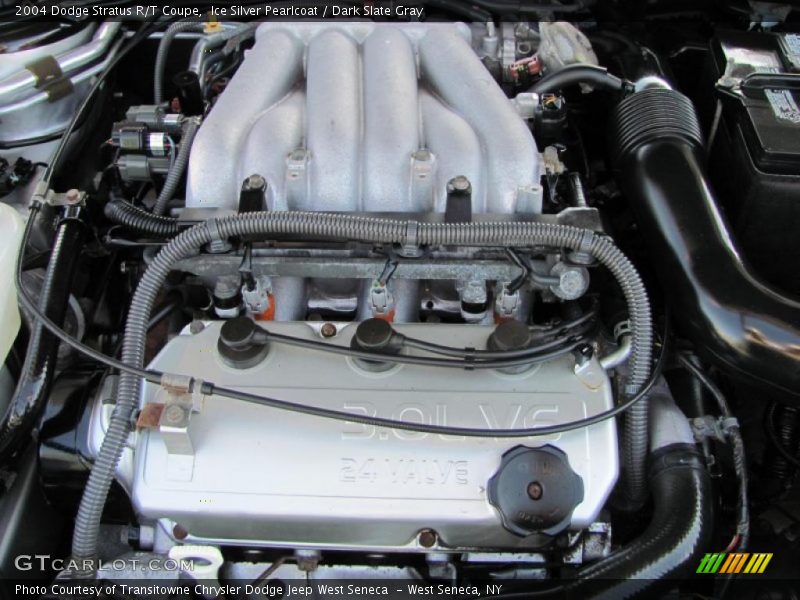 Ice Silver Pearlcoat / Dark Slate Gray 2004 Dodge Stratus R/T Coupe