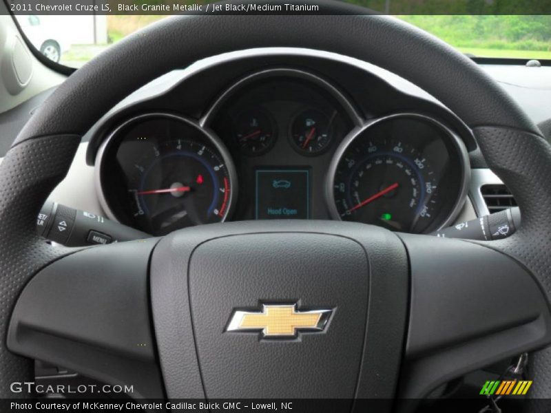 Black Granite Metallic / Jet Black/Medium Titanium 2011 Chevrolet Cruze LS