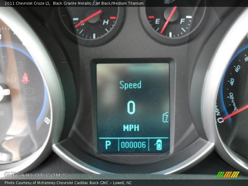 Black Granite Metallic / Jet Black/Medium Titanium 2011 Chevrolet Cruze LS