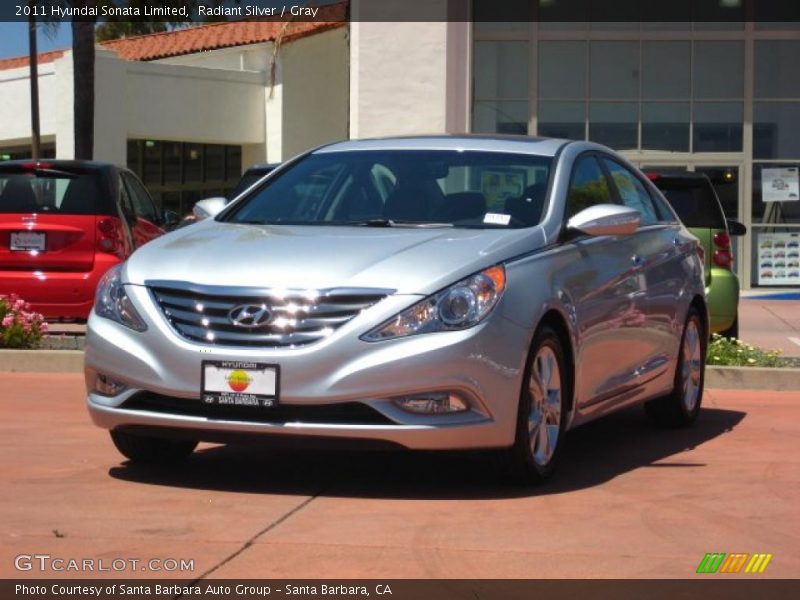 Radiant Silver / Gray 2011 Hyundai Sonata Limited