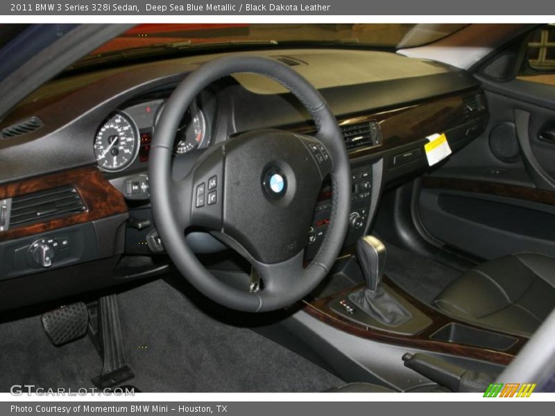 Deep Sea Blue Metallic / Black Dakota Leather 2011 BMW 3 Series 328i Sedan