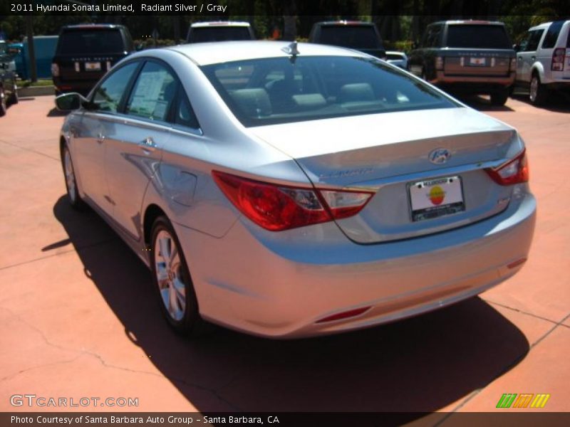 Radiant Silver / Gray 2011 Hyundai Sonata Limited