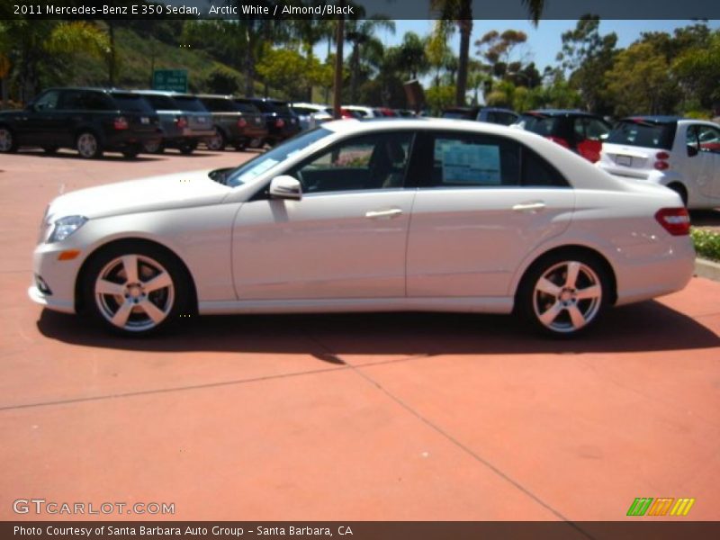 Arctic White / Almond/Black 2011 Mercedes-Benz E 350 Sedan