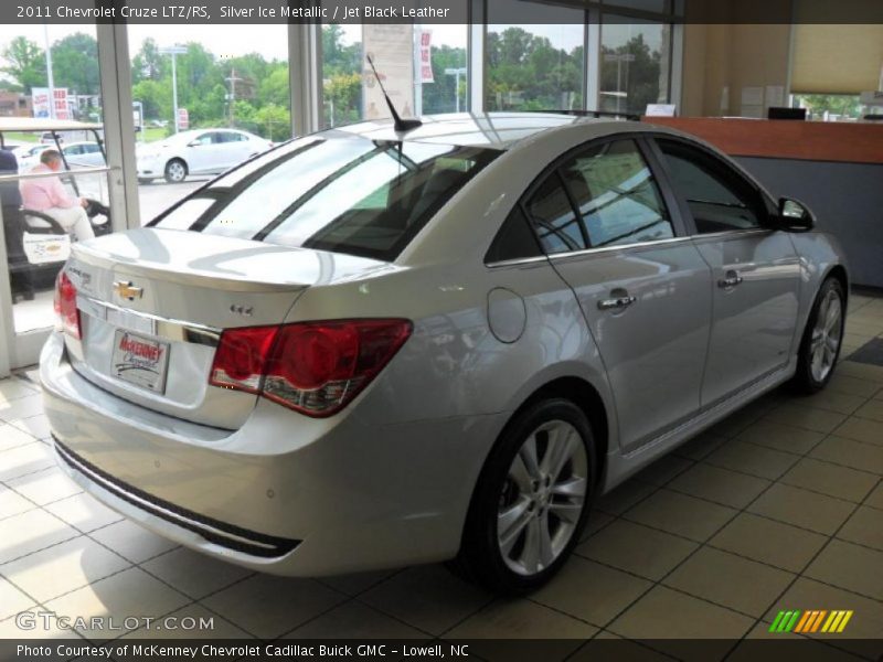 Silver Ice Metallic / Jet Black Leather 2011 Chevrolet Cruze LTZ/RS