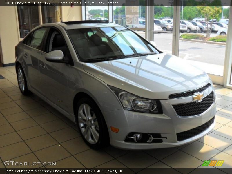 Silver Ice Metallic / Jet Black Leather 2011 Chevrolet Cruze LTZ/RS