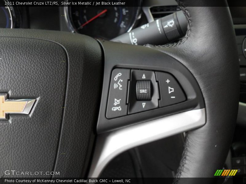 Silver Ice Metallic / Jet Black Leather 2011 Chevrolet Cruze LTZ/RS