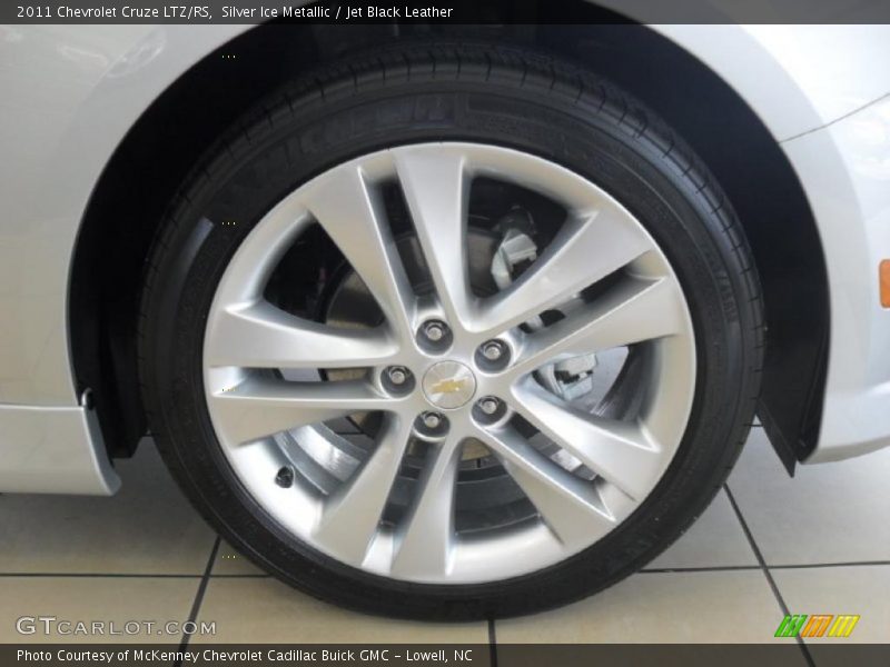 Silver Ice Metallic / Jet Black Leather 2011 Chevrolet Cruze LTZ/RS