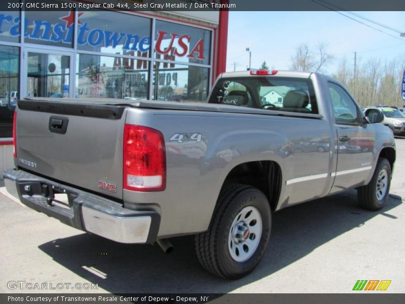 Steel Gray Metallic / Dark Titanium 2007 GMC Sierra 1500 Regular Cab 4x4