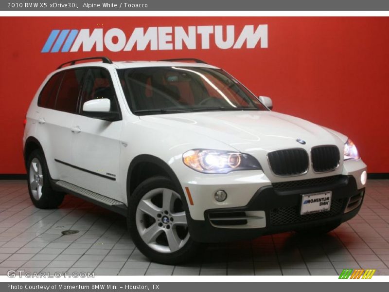 Alpine White / Tobacco 2010 BMW X5 xDrive30i