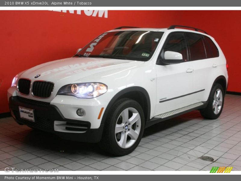 Alpine White / Tobacco 2010 BMW X5 xDrive30i