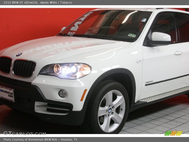 Alpine White / Tobacco 2010 BMW X5 xDrive30i