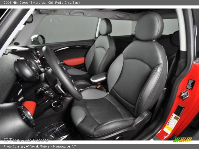 Chili Red / Grey/Black 2008 Mini Cooper S Hardtop