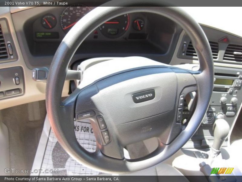 White / Taupe 2001 Volvo V70 T5