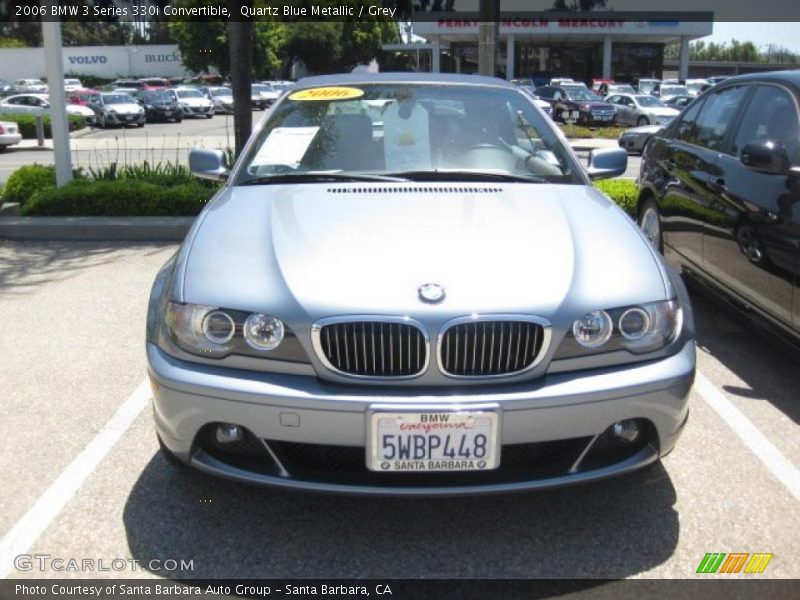 Quartz Blue Metallic / Grey 2006 BMW 3 Series 330i Convertible