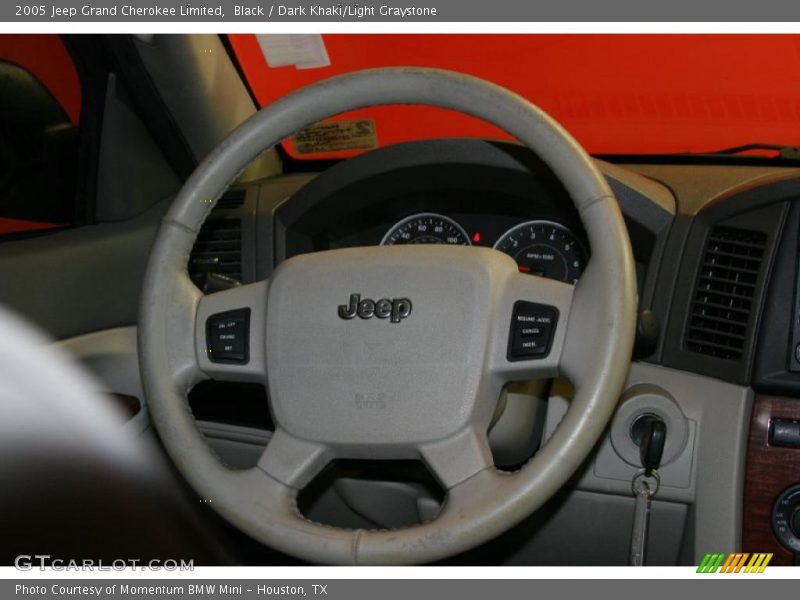 Black / Dark Khaki/Light Graystone 2005 Jeep Grand Cherokee Limited