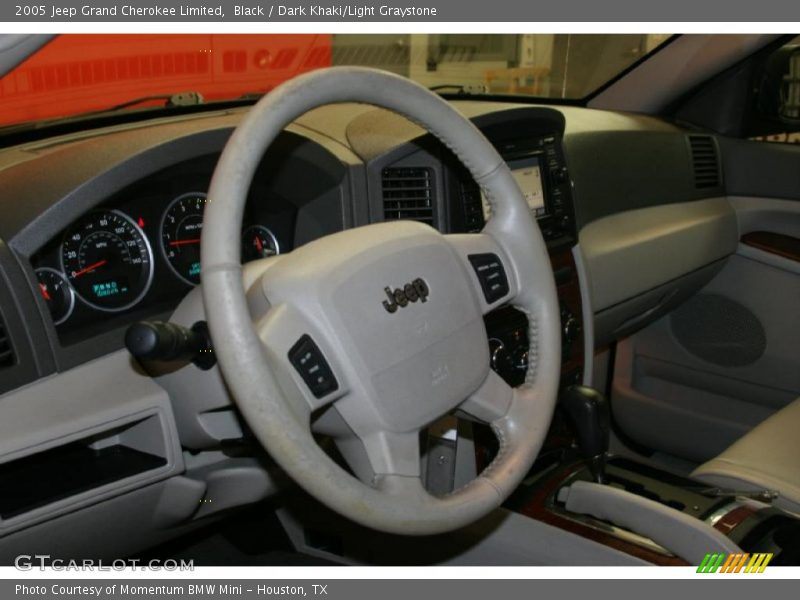 Black / Dark Khaki/Light Graystone 2005 Jeep Grand Cherokee Limited