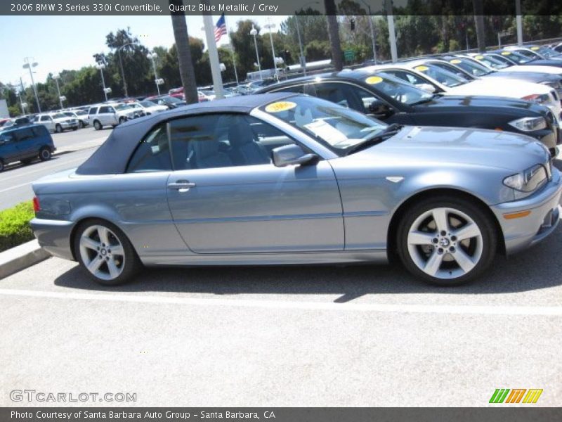 Quartz Blue Metallic / Grey 2006 BMW 3 Series 330i Convertible