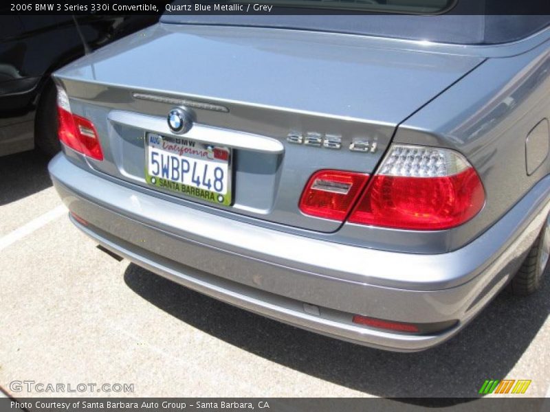 Quartz Blue Metallic / Grey 2006 BMW 3 Series 330i Convertible