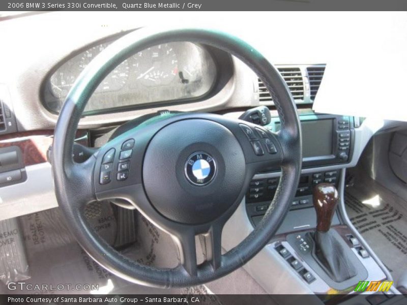 Quartz Blue Metallic / Grey 2006 BMW 3 Series 330i Convertible