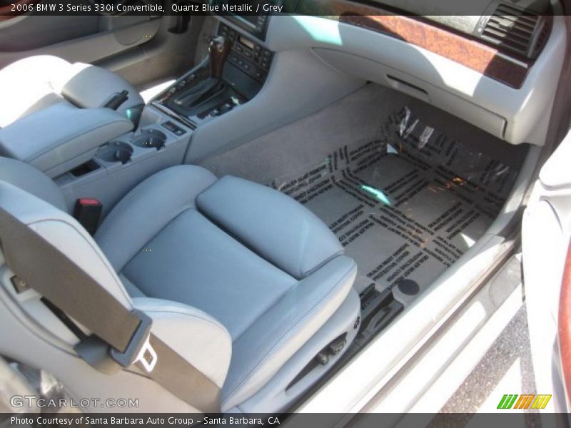 Quartz Blue Metallic / Grey 2006 BMW 3 Series 330i Convertible