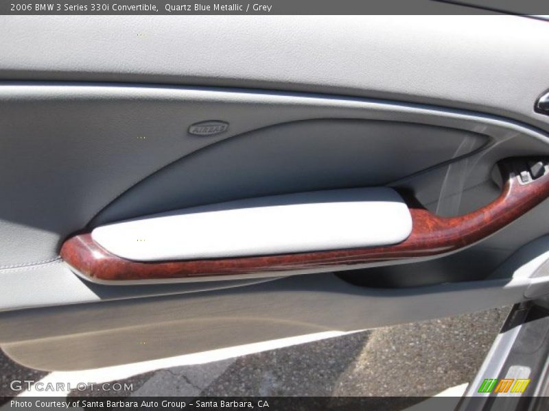 Quartz Blue Metallic / Grey 2006 BMW 3 Series 330i Convertible