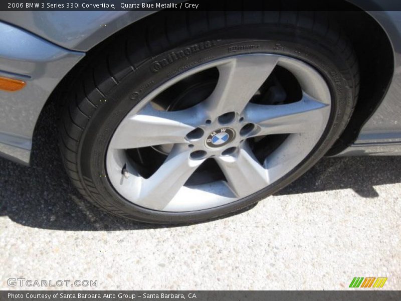 Quartz Blue Metallic / Grey 2006 BMW 3 Series 330i Convertible