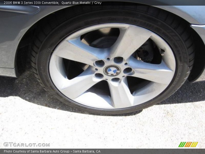 Quartz Blue Metallic / Grey 2006 BMW 3 Series 330i Convertible