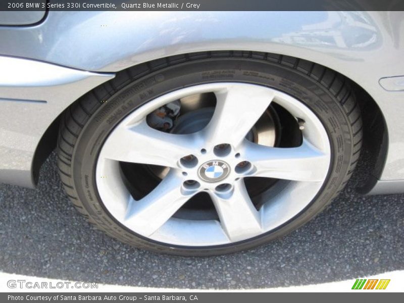 Quartz Blue Metallic / Grey 2006 BMW 3 Series 330i Convertible